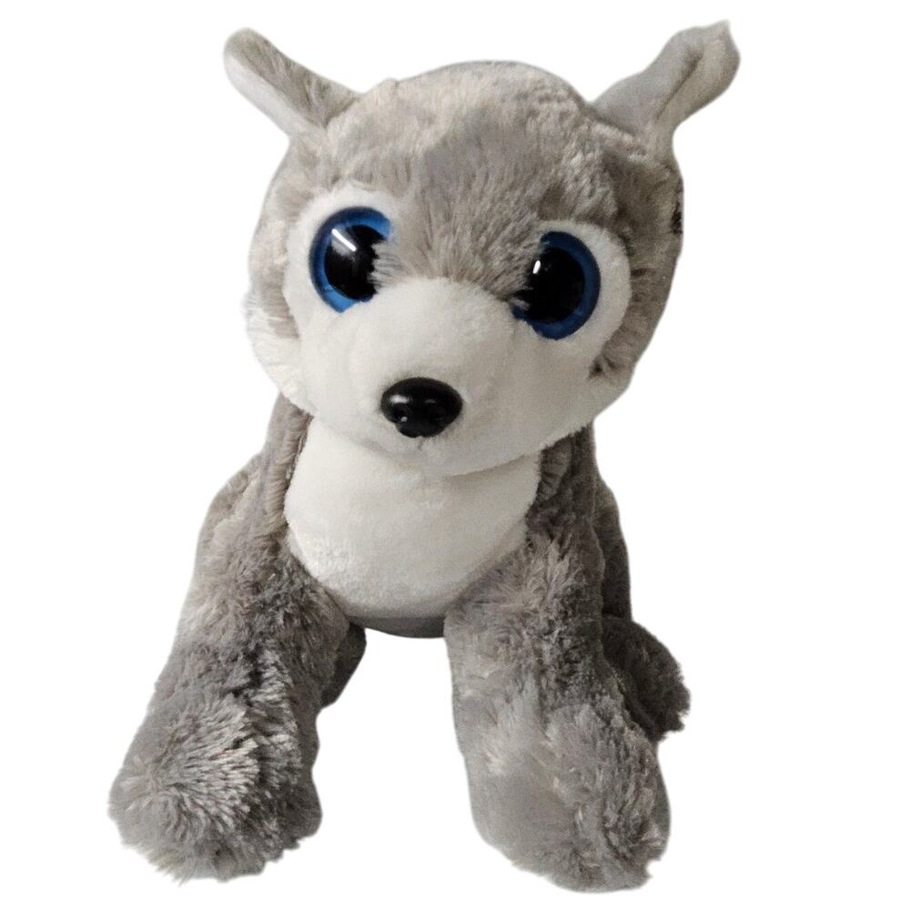 Fiesta Plush Sitting Big Blue Eyed 13 Sweet Soft Husky Cuddly Toy Stuffed Animal